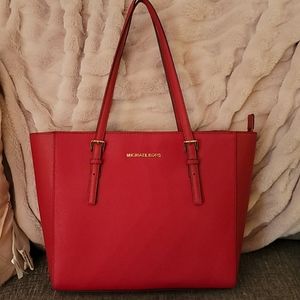 Michael kors red handbag